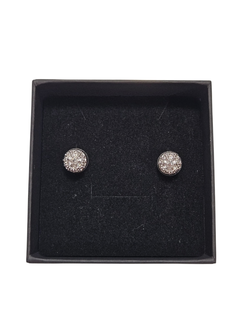 Swarovski Crystal Pave Stud Earrings